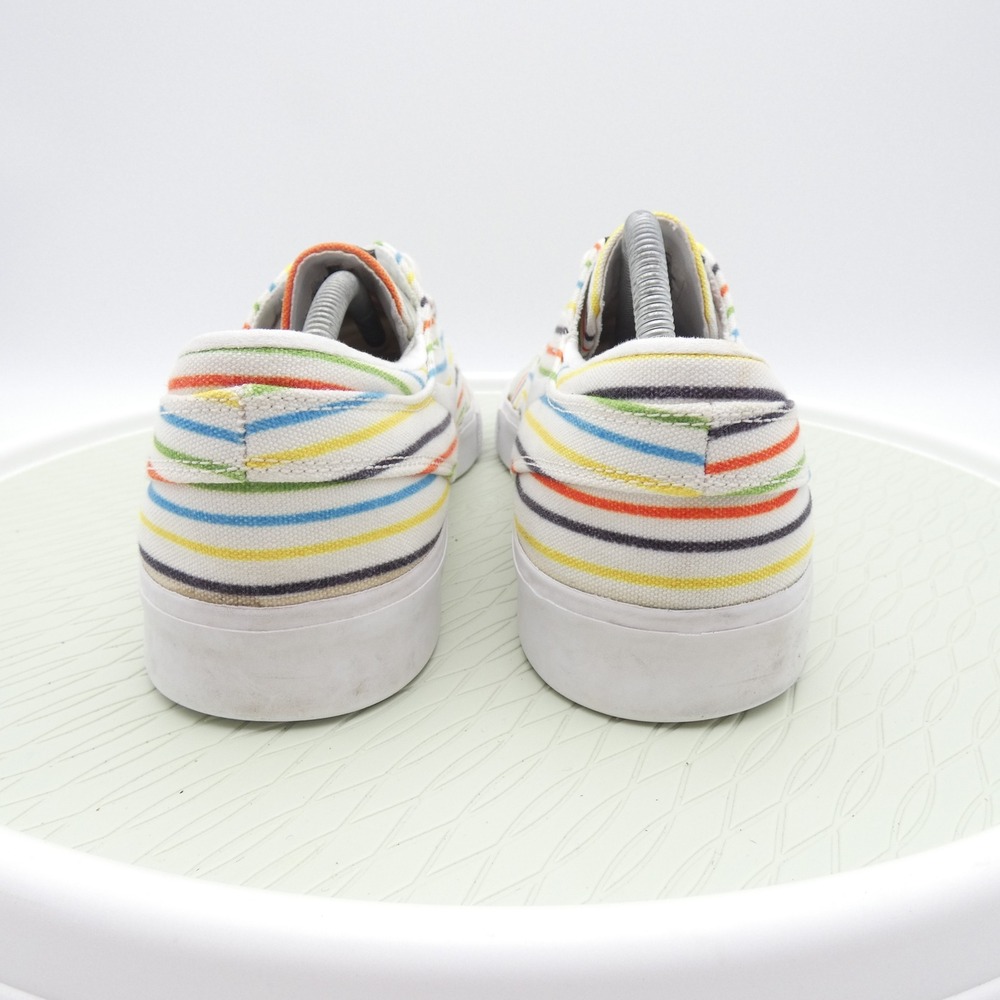 Nike SB Stefan Janoski Multi Color Rainbow Striped Canvas Mens 12 AQ7878-100 - Picture 4 of 11